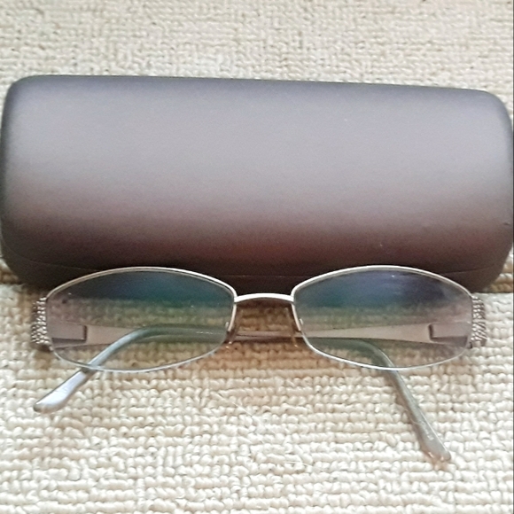 Dana Buchman Arcadia BR 53-17-138 Semi Rimless Eyeglasses Frames - Gold - Picture 4 of 15